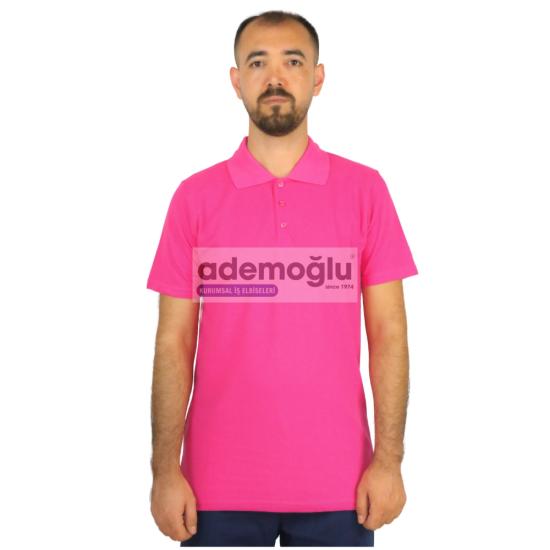 Polo Yaka Tişört Pembe